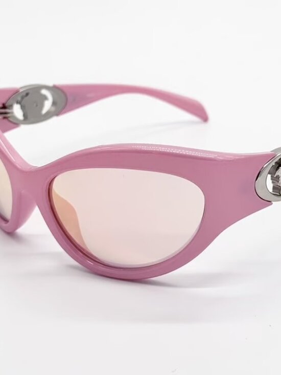 NEW VERSACE VE4485 5521/Z PINK ROSE GOLD MIRROR PINK LENS SUNGLASSES AUTHENTIC main image 6